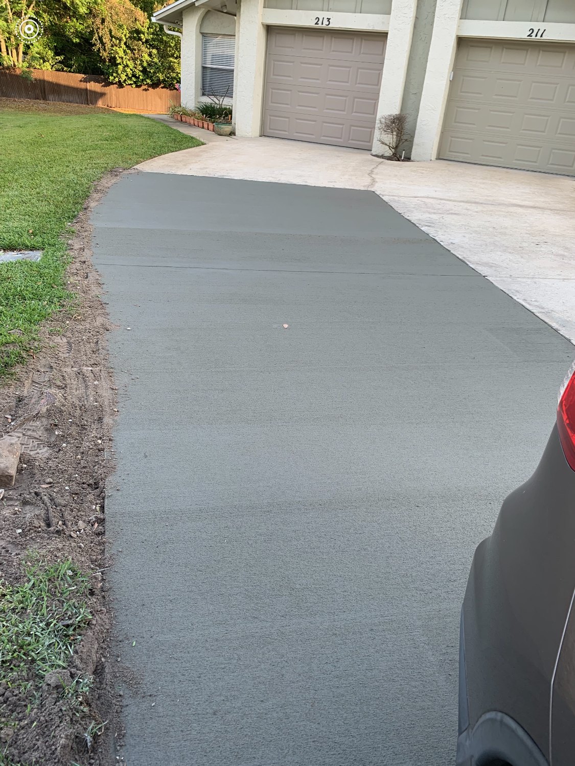 After: Concrete driveway resurfacing