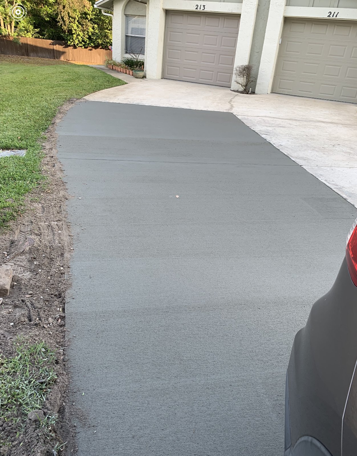 After: Concrete driveway resurfacing